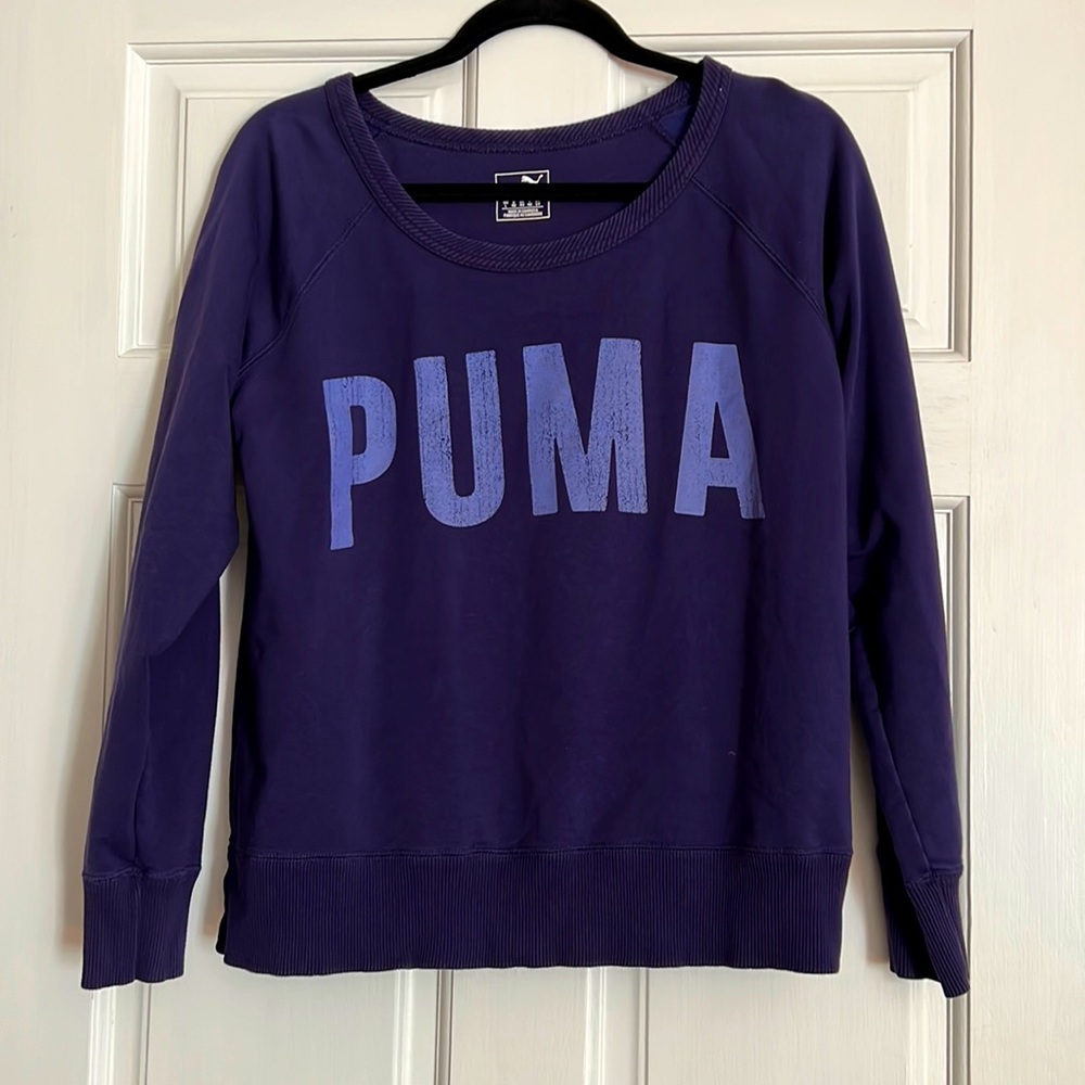Puma Pullover Sweater, Purple, size L